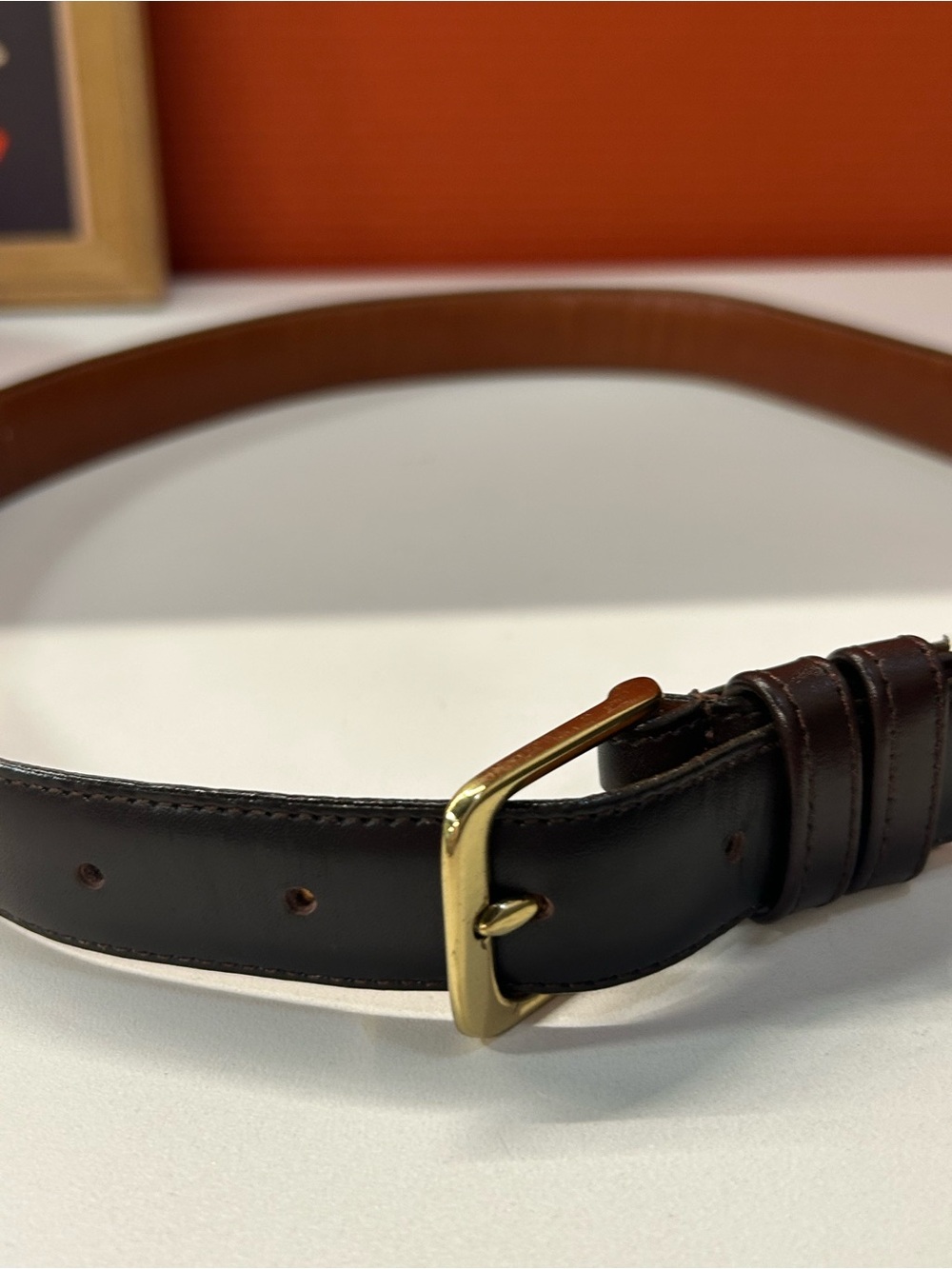Coach Mocha leather belt style 5700 size 30”